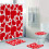 Juego de cortinas de ducha con diseño 3D, 4 piezas 1