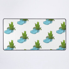 Alfombrilla de escritorio botánica azul