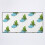 Tapis de bureau bleu à motifs botaniques 1