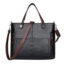 Dámska kožená taška, nastaviteľná crossbody a kabelka