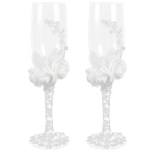 Champagnerflöten-Set für Hochzeitstoast