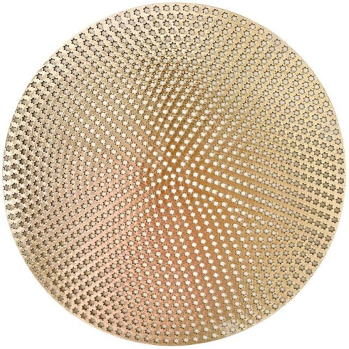 PVC hollow round placemats 15x15 inch