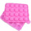 Forma de silicone antiaderente para cupcakes com 20 cavidades, rosa. 1