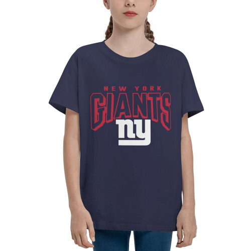 Παιδική κοντομάνικη μπλούζα NY Giants με λογότυπο ποδοσφαίρου (1 τεμάχιο)