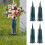 VISALY cemetery flower vase with stake 4 pcs 1