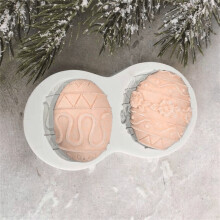 Easter bunny silicone drip mold for chocolate cake