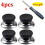 Stainless Steel Pot Lid Handle Replacement Black 4 pcs 1