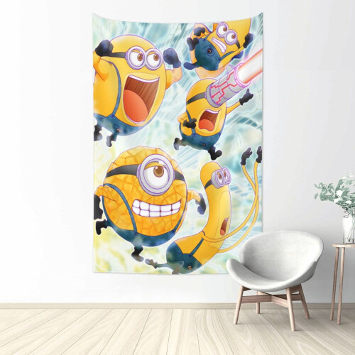 Tapisserie murale Minions 80" x 60"