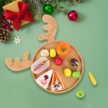 Plateau de service en bois, décoration de Noël, 1 pièce