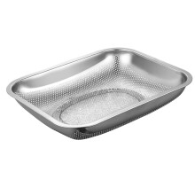 Panier à légumes carré en acier inoxydable (1 pièce)