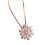 Snowflake Crystal Zircon Pendant Necklace Set Adjustable 1
