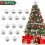 Silver Disco Mirror Ball Christmas Ornaments 36 pcs 1