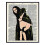 Affiche murale vintage style graffiti Mona Lisa (1 pièce) 1