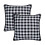 Achim checkerboard pillow 18x18 inch black white 2 pcs 1