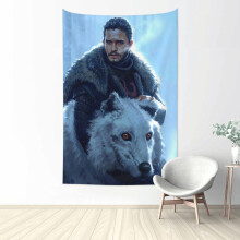 Jon Snow tapestry wall hanging 60" x 51"