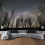 Starry tapestry wall hanging black and white 1