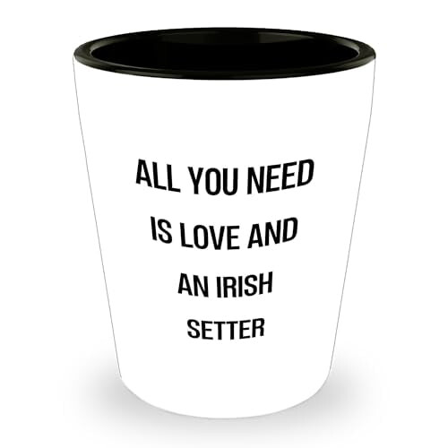Σφηνοπότηρο Irish Setter για πατέρες που αγαπούν τα σκυλιά