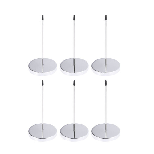 Menu summons holder silver 6 pcs