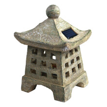 Zewnętrzna pagoda ogrodowa, latarnia solarna LED
