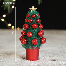 Staron tabletop Christmas tree white with ornaments