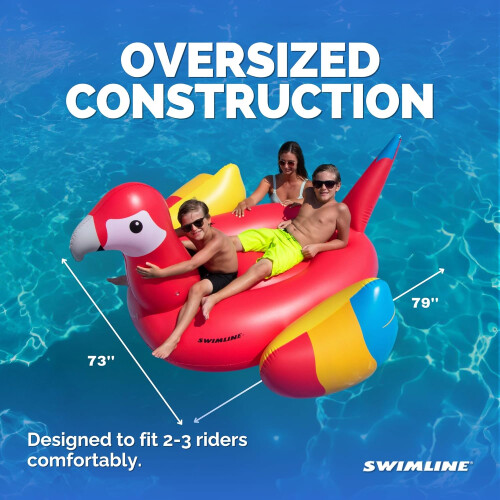 Φουσκωτό φουσκωτό πισίνας Parrot Oversized Ride-On1 τεμ. 2