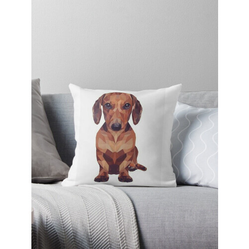 Κάλυμμα μαξιλαριού φωτογραφίας πορτρέτου Dachshund 1 συσκευασία