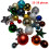 Christmas Tree Decor Set Red White Balls Snowflake Shoes 1