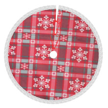 Christmas tree skirt plaid 36 inch