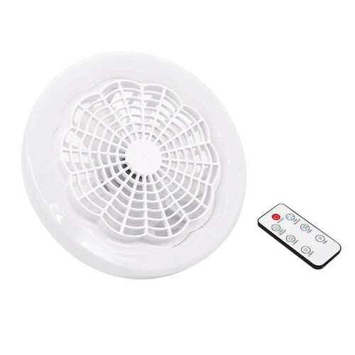 Ventilateur de plafond intelligent LED avec éclairage blanc 30W et télécommande
