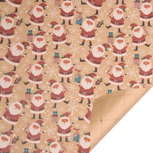 Papier cadeau de Noël vintage kraft1roul
