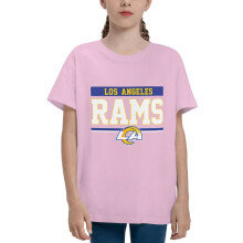Rams Youth T-shirt met korte mouwen en ronde hals voor sportfans