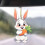 Easter carrot rabbit home scene hanging parts set 1