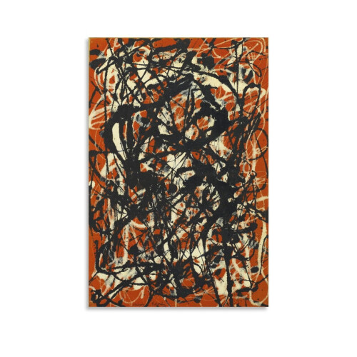 Affiche abstraite de Jackson Pollock, 30 x 45 cm