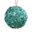 Christmas ball ornaments blue glitter 8 cm 1