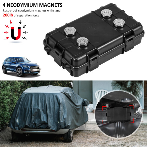 Vandtæt magnetisk nøgleboks til under bilen4Magnets 2