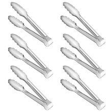 Stainless Steel Serving Tongs 9 Inch 6 Pack