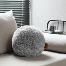 Phantoscope alpaca fleece throw pillow 10 x 10 inches light