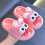 Kids flip flops pink open toe soft sole 6.5-7 years 2