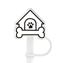 Cartoon Puppy Straw Cover Silicone Dust Plug 10mm