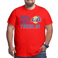 LA Rams Herren-Football-T-Shirt mit kurzen Ärmeln