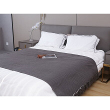 Nordic Knitted Wool Blanket Solid Color 150x200cm