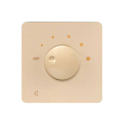 Wall Background Music Constant Pressure 50W 86 Type Tuning  Speaker Volume Controller Sound Regulator Gold 1