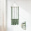 Boho macrame wall decor frame set green 7