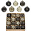 Christmas Tree Ornaments Bronze Copper Brown Gold 16 Pack 1