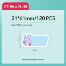 Papier étiquette thermique Niimbot à motifs pour formats B1/B21/B203/B3S
