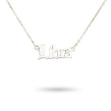 Collier pendentif en argent avec le signe astrologique de la Balance