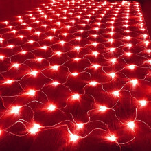LED net mesh string lights green 200 lights 9.8 ft x 6.6 ft