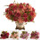 Bouquet di rose rosse artificiali realistiche da 33 cm 6