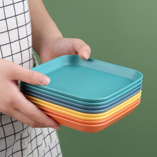 Haomacro plastic plates 6 inch 8 pack assorted colors