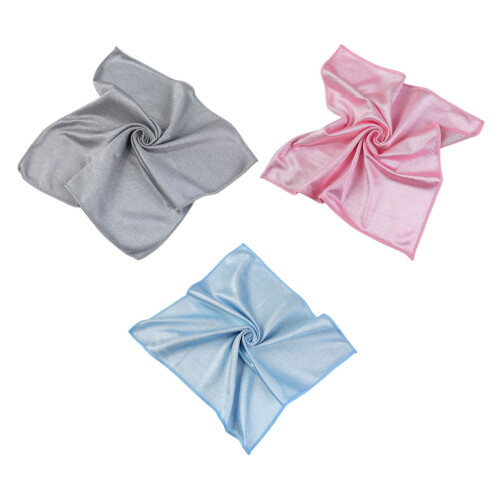 Microfiber Cleaning Cloths for Windows Glasses Mirrors 3 Pcs 2